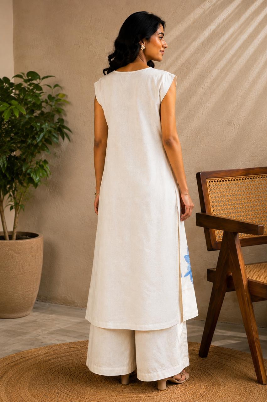 Elegant ivory-white co-ord set - Image 2