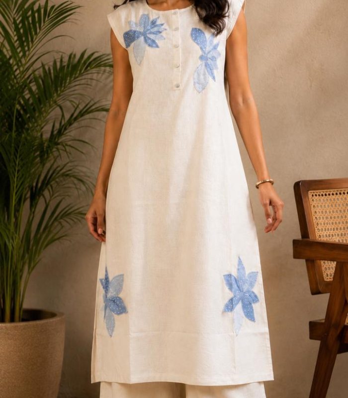 Elegant ivory-white co-ord set